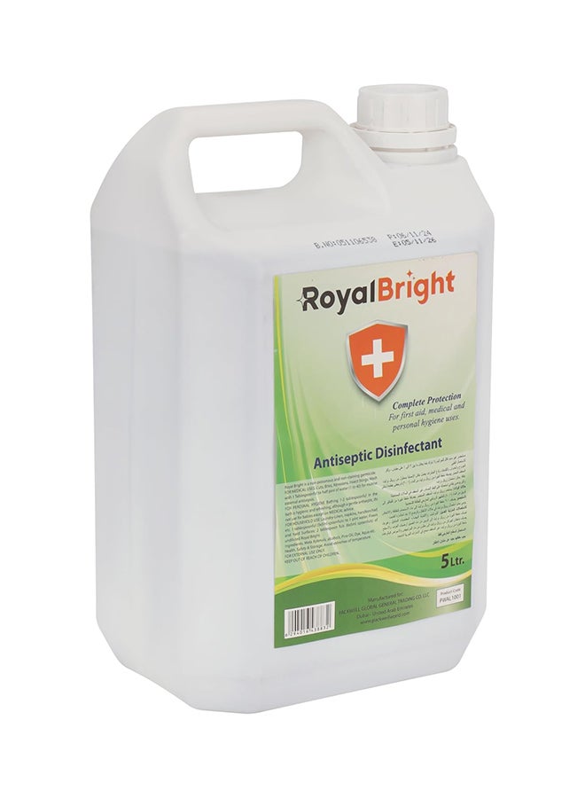 Royalbright Antiseptic Disinfectant Liquid 5 liter Antiseptic For Everyday Use, Suitable for Home, Office and Commercial Space Use| Perfect for Medical Use, Personal Hygiene, Household Use, First Aid