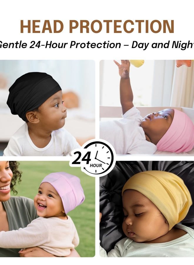 Fittia Satin Hair Bonnet for Sleeping, Silky No Frizzy for Curls Care, Adjustable Strap for Non-Slip, Dreadlocks Cap for Women&Men Pink - Image 5
