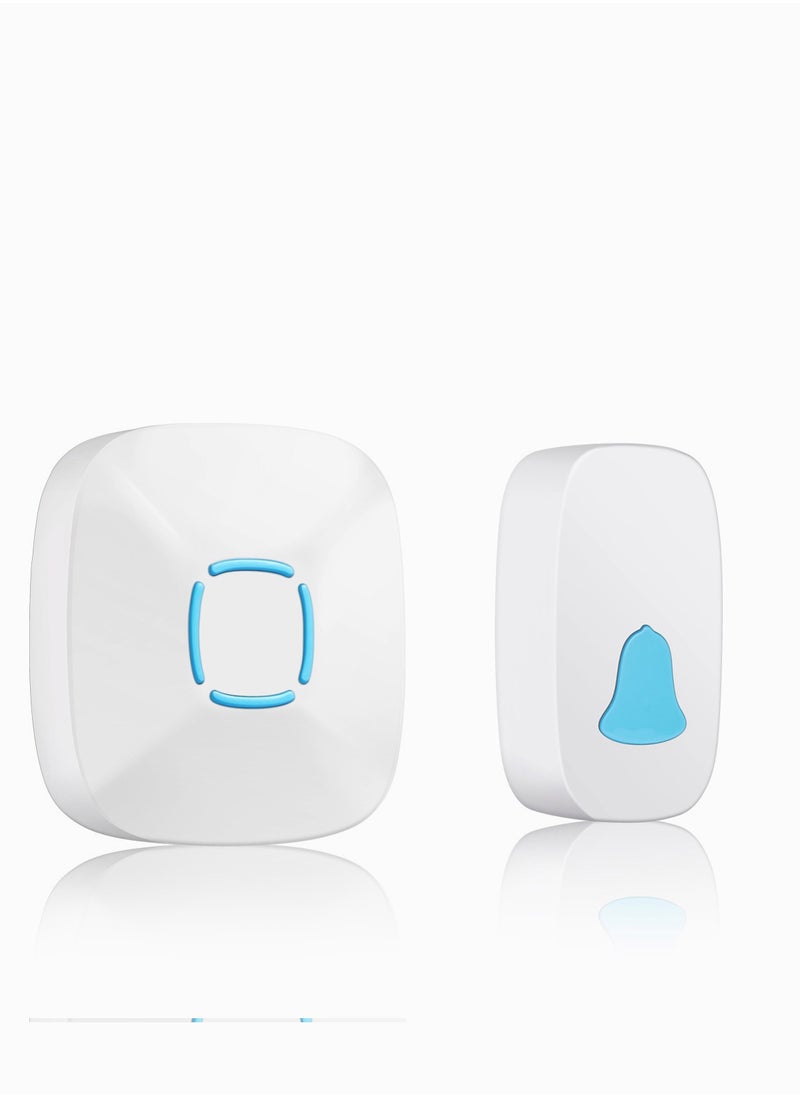 YUNSYE - Wireless Doorbell, Waterproof Wireless Doorbell Kit With 36 Bells And AdjUStable Volume; With Sound And Led Home Door Bell Chime (1 Receiver And 1 Pressure Button) - Image 1