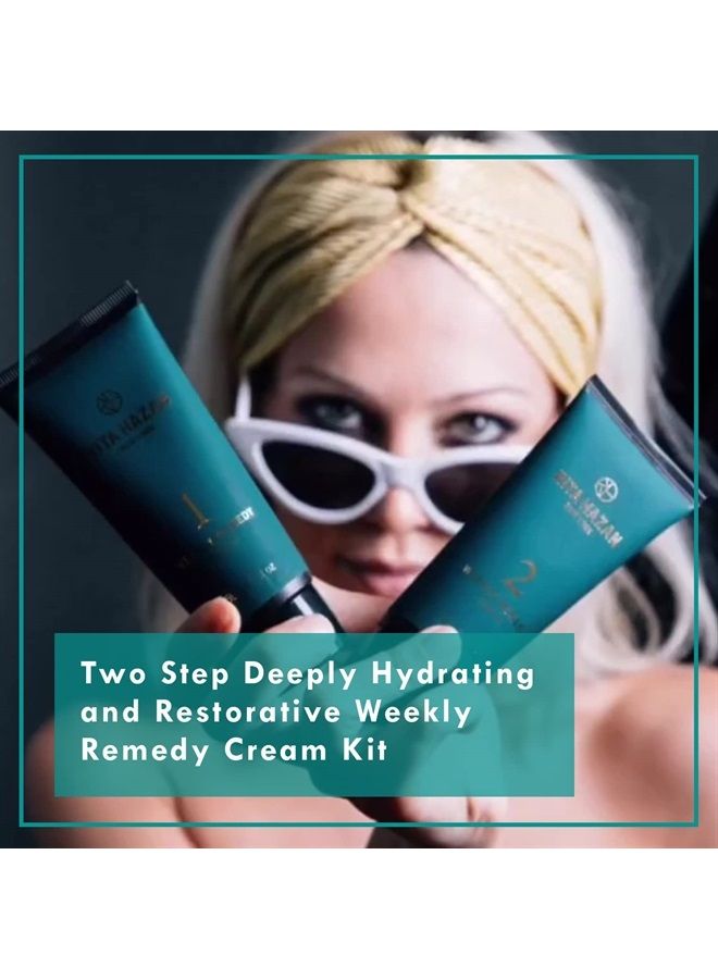 Rita Hazan Two Step Weekly Remedy Cream Kit - Deeply Hydrating & Restorative for Color Treated Hair - Hair Cream for Frizzy Hair - Hair Treatment for Dry Damaged Hair - Image 5