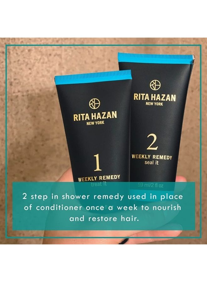 Rita Hazan Two Step Weekly Remedy Cream Kit - Deeply Hydrating & Restorative for Color Treated Hair - Hair Cream for Frizzy Hair - Hair Treatment for Dry Damaged Hair - Image 3