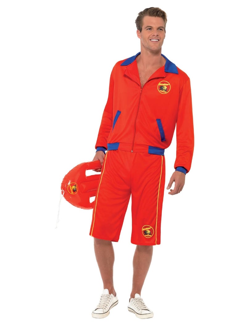 Smiffys Officially Licensed Baywatch Beach Men's Lifeguard Costume - Image 1