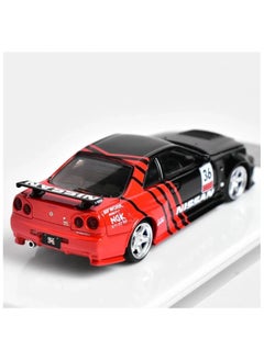 CHE ZHI 1/24 Nissan Skyline Ares GTR R34 Diecast Alloy Sports Car, Pull Back Car with Light and Sound Sports Race Car for Boys Age 3+ Year Old Gifts  - Image 2
