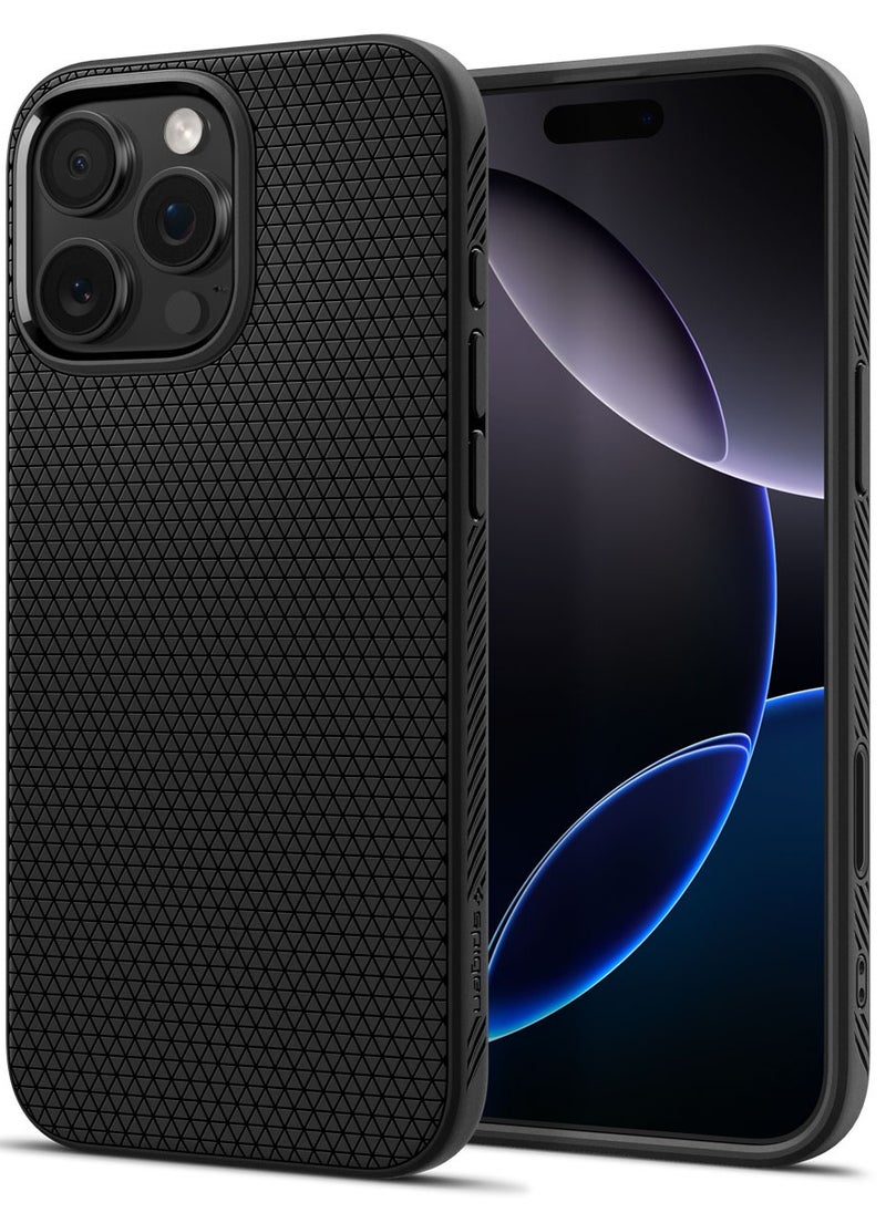 Spigen Liquid Air T MagFit for iPhone 16 Pro MAX MagSafe Case Cover [Camera Control Button] - Matte Black  - Image 1