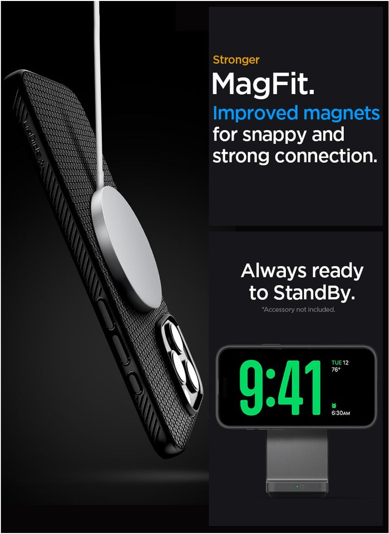 Liquid Air T MagFit for iPhone 16 Pro MAX MagSafe Case Cover [Camera Control Button] - Matte Black