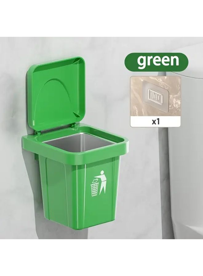 Green Modern Square Ashtray With Lid And Holder Heavy Duty Durable For Indoor Outdoor Use - Image 2