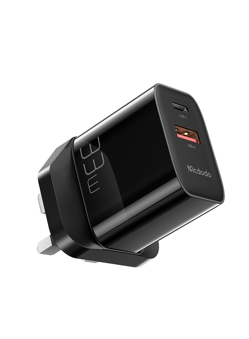 MCDODO CH0912 33W CHARGER + C TO C CABLE CHARGER SET BLACK - Image 1