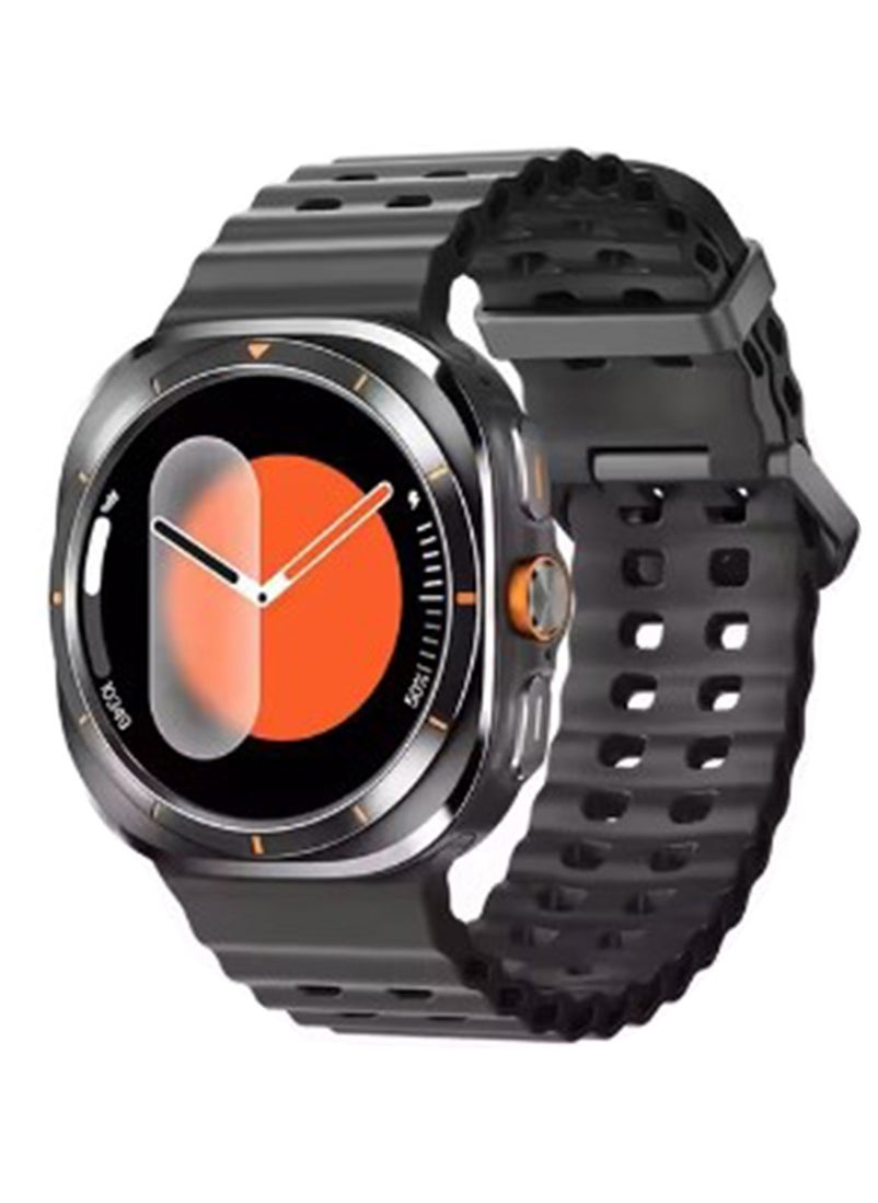 BSNL - BSNL Smartwatch Galaxy Watch 7 Ultra GPS Compass NFC Outdoor Sports Man AMOLED Bluetooth Call IP68 - Black - Image 1