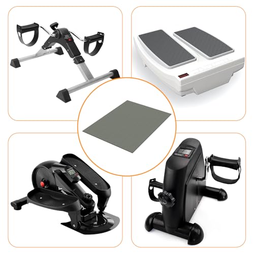 Wiojtry Non-Slip Mat for Under Desk Elliptical and Portable Floor Bike, Elliptical Mats for Seniors Home Sports Mats and Mini Elliptical Exercise Bikes, Ellipse Machine Mat - Image 3