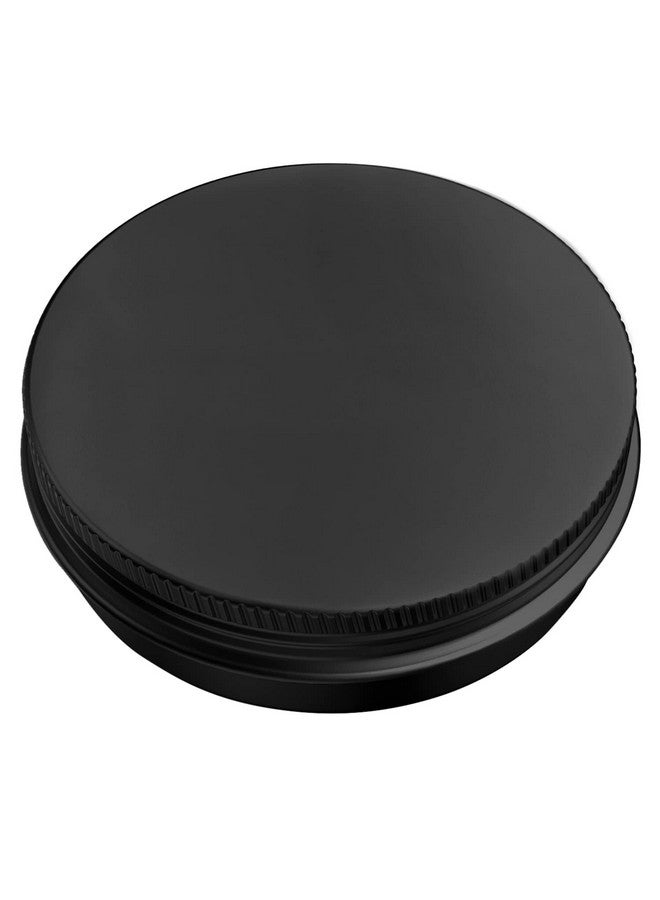 Axe Sickle 20 Pcs 2 Ounce Aluminum Tin Jars Containers Leak Proof Cosmetic Tin Jars Containers Round Screw Lids for Cosmetic, Salves, Balms, Lip Balm or Others, 60mL Black - Image 3