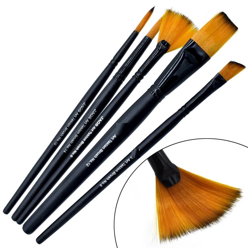 Artist Brushes Synthetic Hair 5pcs Set  - Image 1