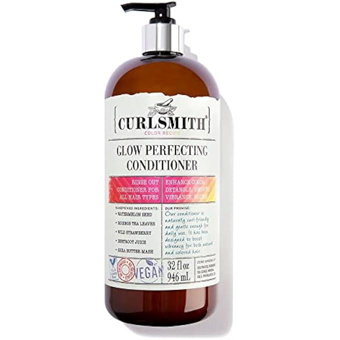 CURLSMITH - GLOW PERFECTING CONDITIONER - VEGAN CONDITIONER FOR ANY HAIR TYPE (32 FL OZ) - Image 1