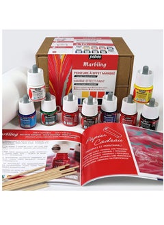 Pebeo Marbling Ink Set Collection  - 10 Colors Assorted 45 ML