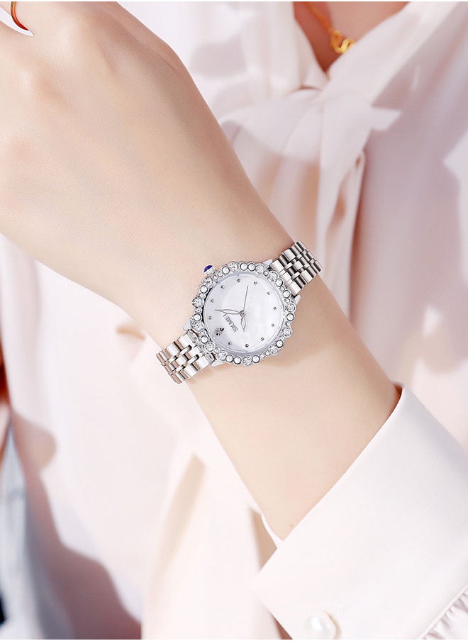 Analog Alloy Round Waterproof Wrist Watch  1799SI-8881F23
