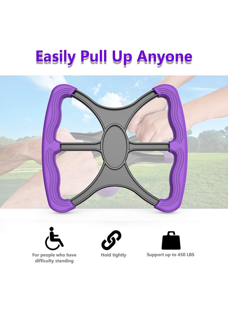 SYOSI - Elderly Lift Assist Device, Disabled Patient Standing Aid Disabled Patient Portable Lift Device for Handicapped, Blue with Rubber Grip​ Handicap Bar Lift Aid to Transfer Elderly Senior Bariatric - Image 1