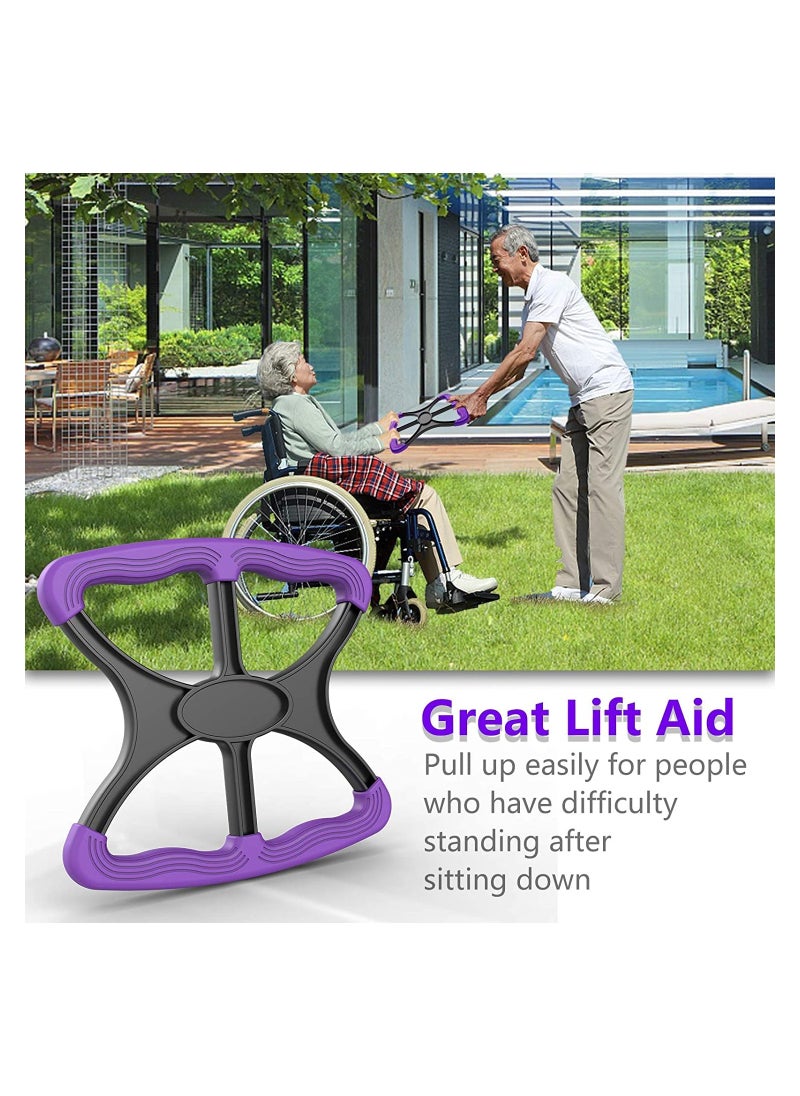 SYOSI - Elderly Lift Assist Device, Disabled Patient Standing Aid Disabled Patient Portable Lift Device for Handicapped, Blue with Rubber Grip​ Handicap Bar Lift Aid to Transfer Elderly Senior Bariatric - Image 1