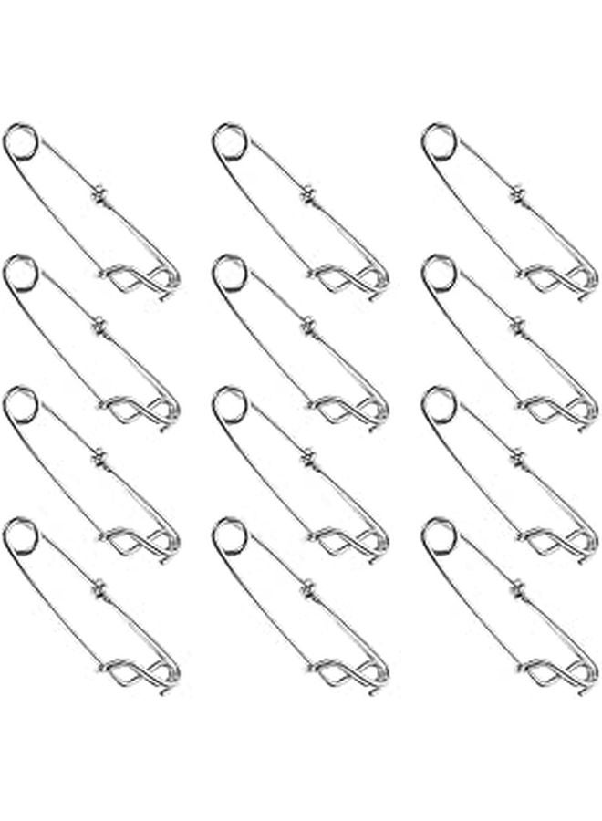 Stainless Steel Closed Eye Snap Clips 12pcs High Strength Anti Rust for Sea Fishing - Image 1