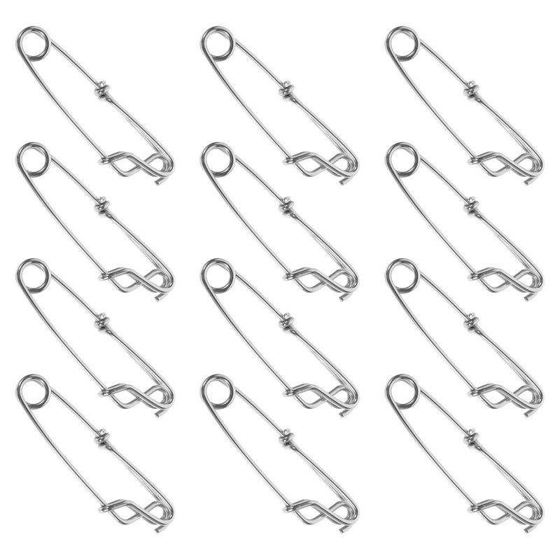 Stainless Steel Closed Eye Snap Clips 12pcs High Strength Anti Rust for Sea Fishing - Image 2