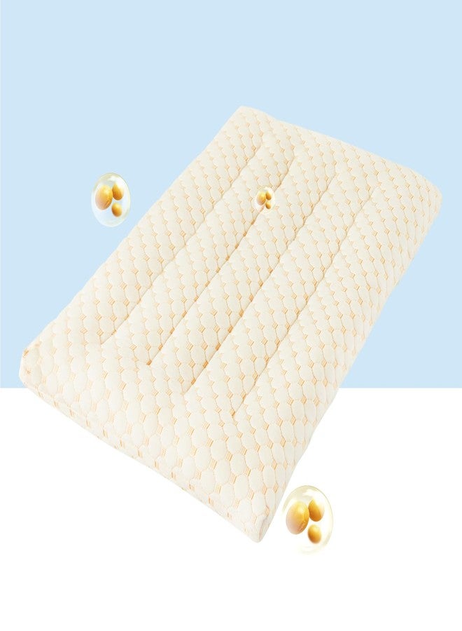 YOUR MOON Flat Thin Pillows Standard Size for Sleeping, 2.7 Inch Ultra Thin Soft Pillow for Stomach Sleeper, Soft Down Alternative Pillows for Adults, Comfort Slim Pillow(Beige) - Image 1