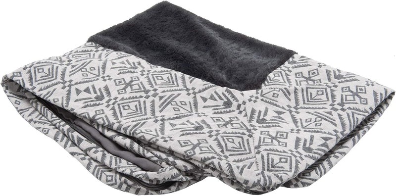 Furhaven Replacement Dog Bed Cover Plush & Southwest Kilim Décor Sofa-Style, Machine Washable - Boulder Gray, Jumbo (X-Large) - Image 1