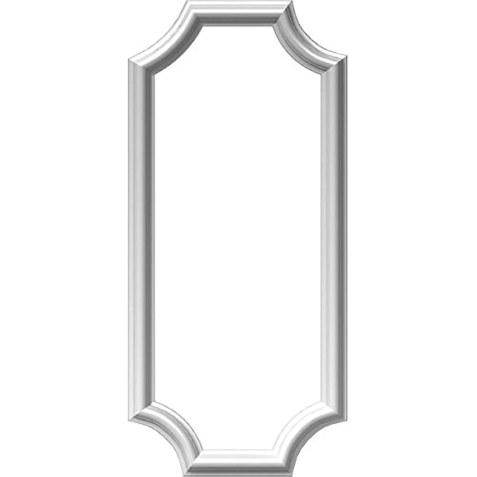 PNL12X28AS-02-CASE-2 ASHFORD MOLDED SCALLOPED WAINSCOT WALL PANEL, 12"W X 28"H X 1/2"P, FACTORY PRIMED WHITE, 2 COUNT - Image 2