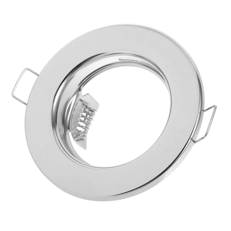 Silver Iron Trim Light Housing For Spotlights Easy Installation Recessed Lighting - Image 2