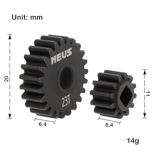 MEUS RACING Steel Overdrive Portal Gears for Axial Capra 19 UTB SCX10 III RC Crawlers 1223T - Image 5