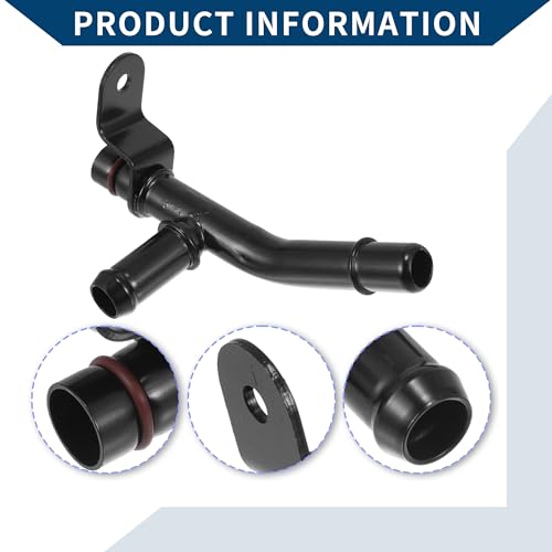 Hihaha No.BR3Z18663A HVAC Heater Hose Assembly for Ford F-150 2011-2023 / Inner Engine Coolant Water Heater Connector Tube/Durable Metal / 1 Pcs Black - Image 4