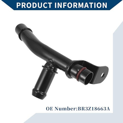 Hihaha No.BR3Z18663A HVAC Heater Hose Assembly for Ford F-150 2011-2023 / Inner Engine Coolant Water Heater Connector Tube/Durable Metal / 1 Pcs Black - Image 5