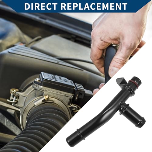 Hihaha No.BR3Z18663A HVAC Heater Hose Assembly for Ford F-150 2011-2023 / Inner Engine Coolant Water Heater Connector Tube/Durable Metal / 1 Pcs Black - Image 3