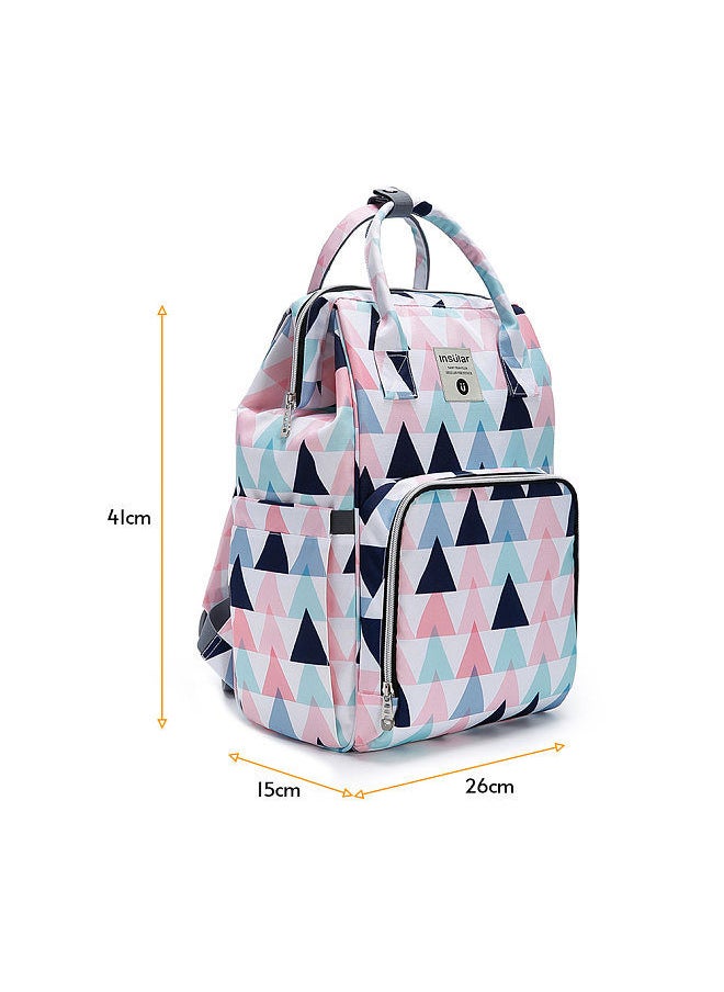 insular - Insular Diaper Bag Portable Mummy Bag Large Capacity Travel Bag with Stroller Straps for Newborn Infant Necessities Supplements - Image 1