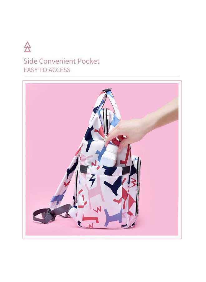insular - Insular Diaper Bag Portable Mummy Bag Large Capacity Travel Bag with Stroller Straps for Newborn Infant Necessities Supplements - Image 1