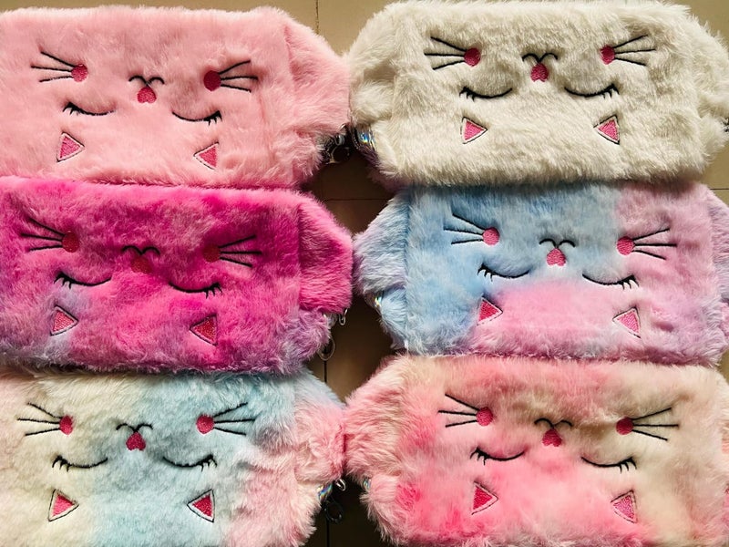 Ncry Cute Cat Plush Cosmetic Bag Organizer Travel Toiletry Bag Makeup Pouch Health  Beauty  Makeup  Makeup Bags  Cases Multicolour - Image 4