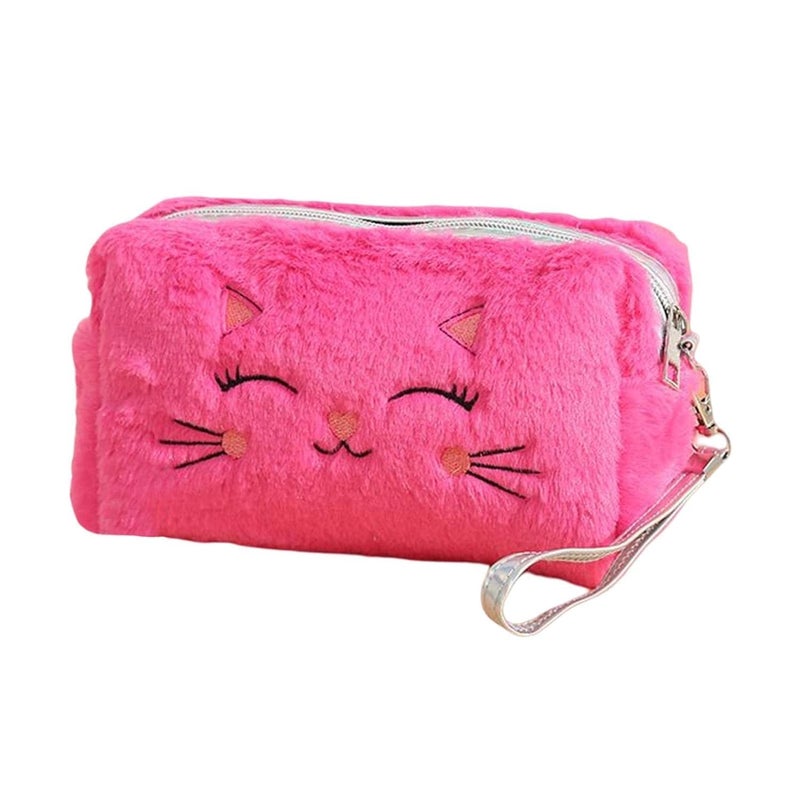 Ncry Cute Cat Plush Cosmetic Bag Organizer Travel Toiletry Bag Makeup Pouch Health  Beauty  Makeup  Makeup Bags  Cases Multicolour - Image 5
