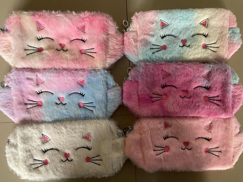 Ncry Cute Cat Plush Cosmetic Bag Organizer Travel Toiletry Bag Makeup Pouch Health  Beauty  Makeup  Makeup Bags  Cases Multicolour - Image 2