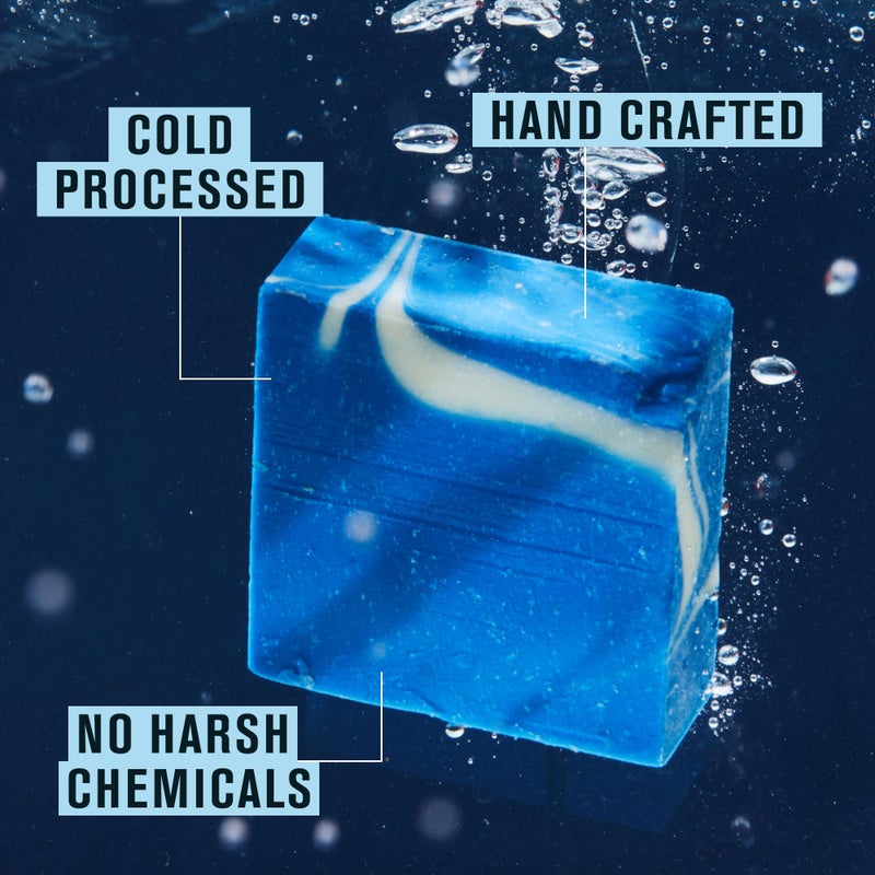 Every Man Jack Cold Plunge Mens Bar Soap - Glacier Bay Scent with notes of Uplifting Mint, Cypress, and Cooling Glacier Clay - Deeply Cleans, Hydrates with Naturally Derived Ingredients - 5oz 2 Pack - Image 2