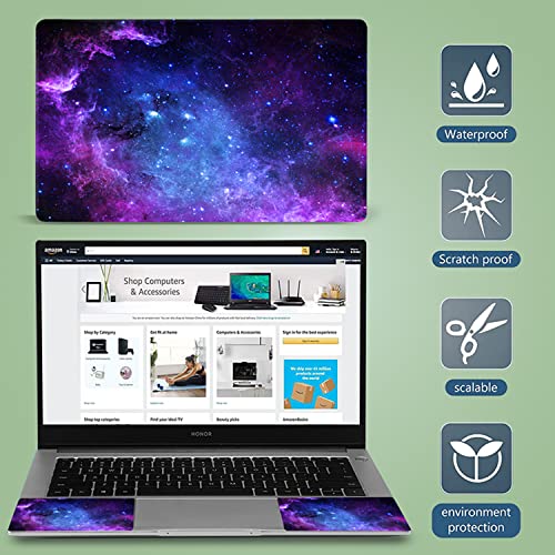 ICOLOR Blue Galaxy 11.6 13 13.3 14 15 15.6 inches Netbook Laptop Skin Sticker Reusable Protector Cover for Laptop Notebook FY-NEK-14 - Image 5