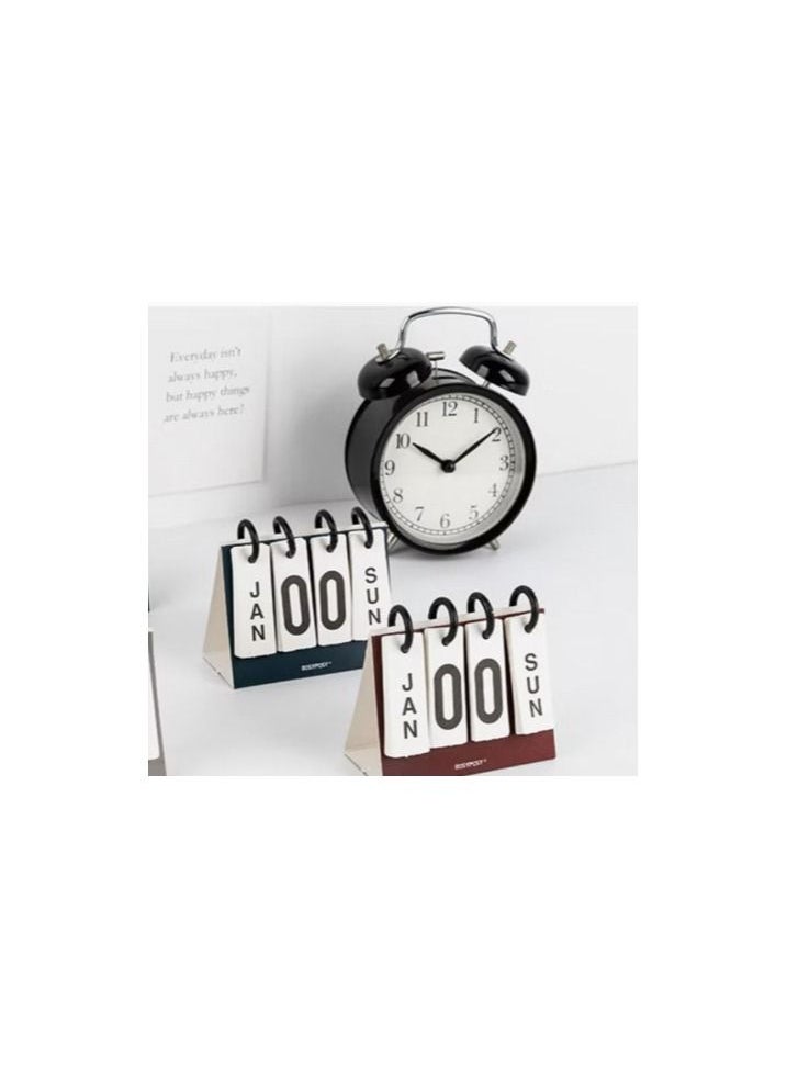 Generic - Alarm Clock for Heavy Sleepers Bedrooms, Analog Alarm Clock with Twin Bell Black - Image 1