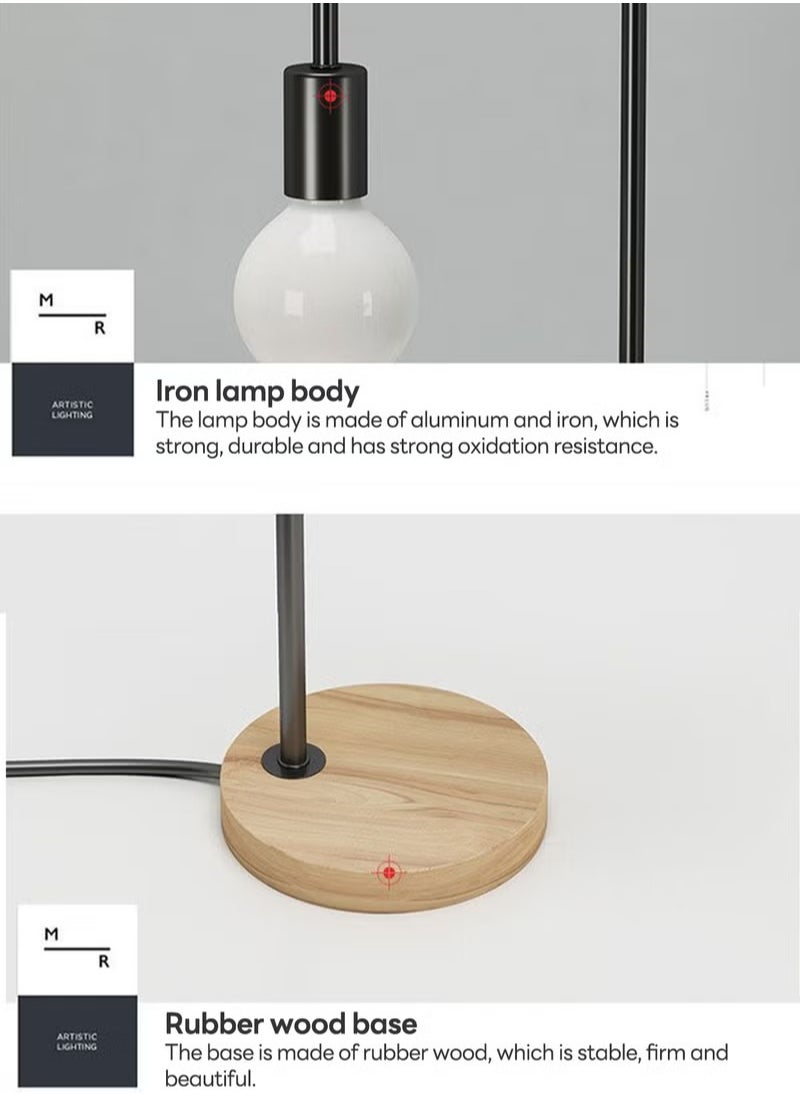 Wooden Table Lamp Bedroom Modern Night Stand Lights Modern Small Desk Lamp For Work Gaming And Study