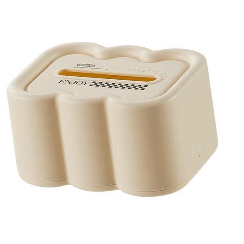 Cloud Shape Tissue Box Cover: Premium Durable PP, Multifunctional Countertop Organizer - Light Luxury Style Decor for Living Room Dining Table - Image 3