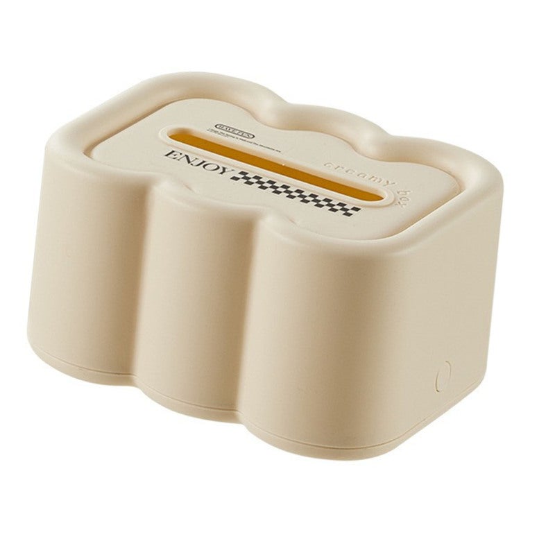 Cloud Shape Tissue Box Cover: Premium Durable PP, Multifunctional Countertop Organizer - Light Luxury Style Decor for Living Room Dining Table - Image 2