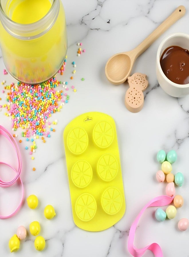 SelHeng 2Pcs Fruit Shaped Silicone Molds, 3D Lemon Fondant Mold Chocolate Candy Biscuit Sugar Baking Mold for Cake Cupcake Dessert Candle Decoration Suitable for Making Chocolates, Jellies,Candy Making - Image 4