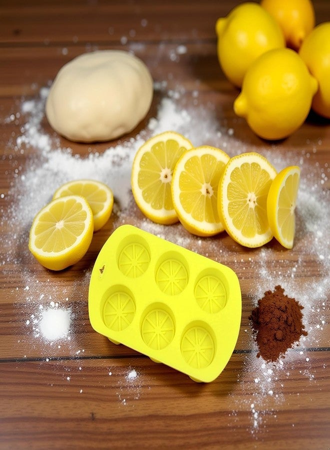 SelHeng 2Pcs Fruit Shaped Silicone Molds, 3D Lemon Fondant Mold Chocolate Candy Biscuit Sugar Baking Mold for Cake Cupcake Dessert Candle Decoration Suitable for Making Chocolates, Jellies,Candy Making - Image 5