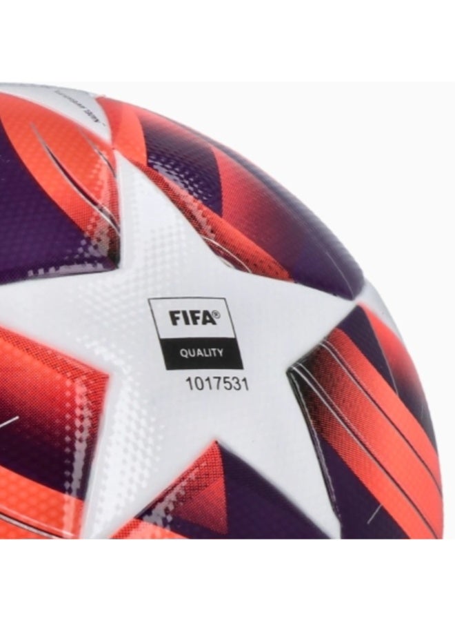 Adidas UEFA Women's Champions League 2024-2025  Laminated Football – Official Style Soccer Ball – Red/Purple/White – Size 5[Inflated] - Image 4