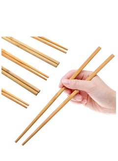Generic 5 Pairs Reusable Bamboo Chopsticks - Long, lightweight chopsticks for sushi, rice noodles, and Asian dishes. Chinese and Japanese tableware  - Image 4