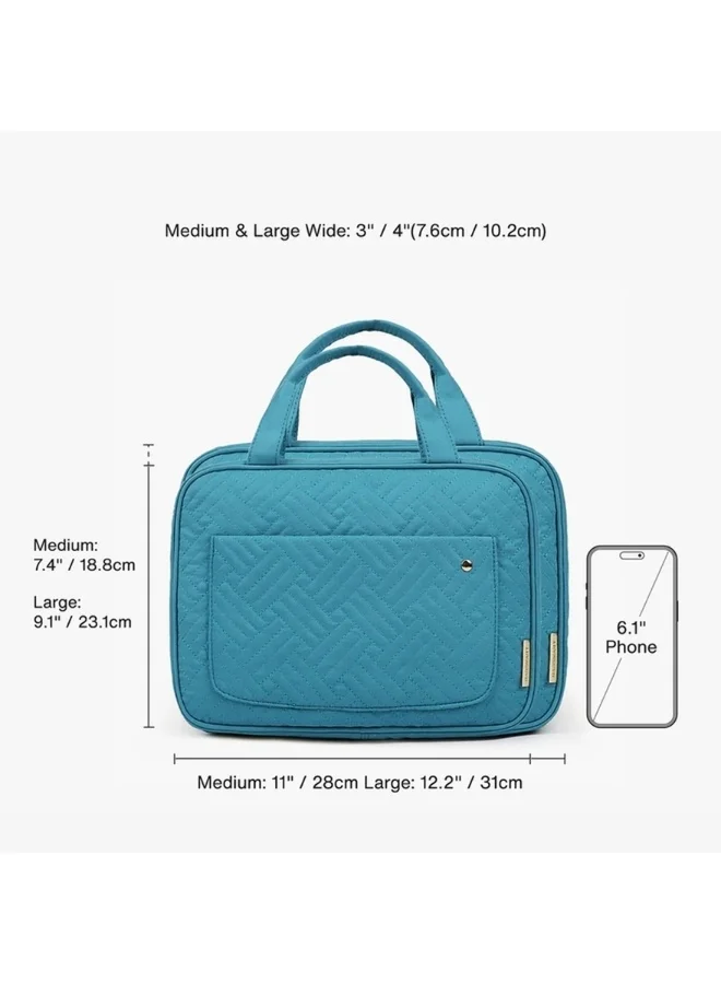 BAGSMART  BAGSMART Teal The Space Saver Bonchemin Hanging Toiletry Bag for Women | Best Price UAE