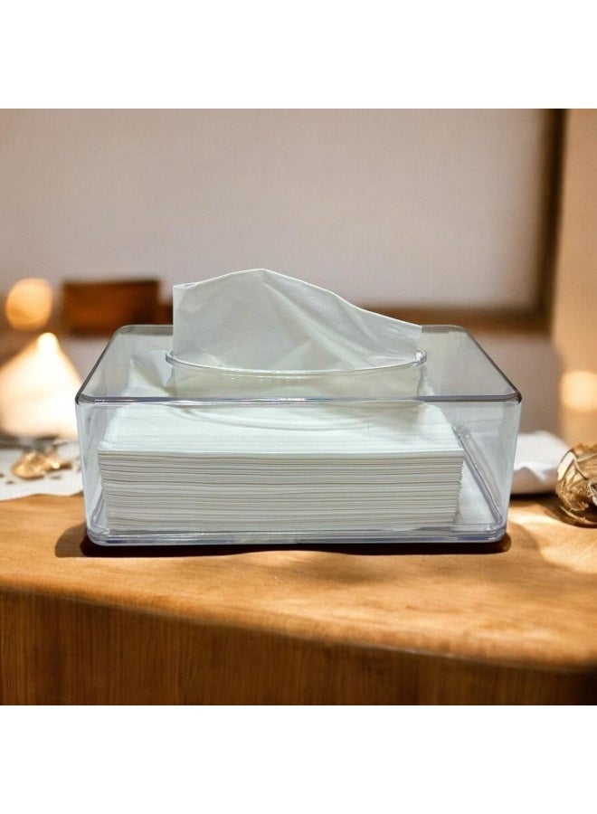 علبة مناديل أكرليك 21.5X12X8 سم - Image 2