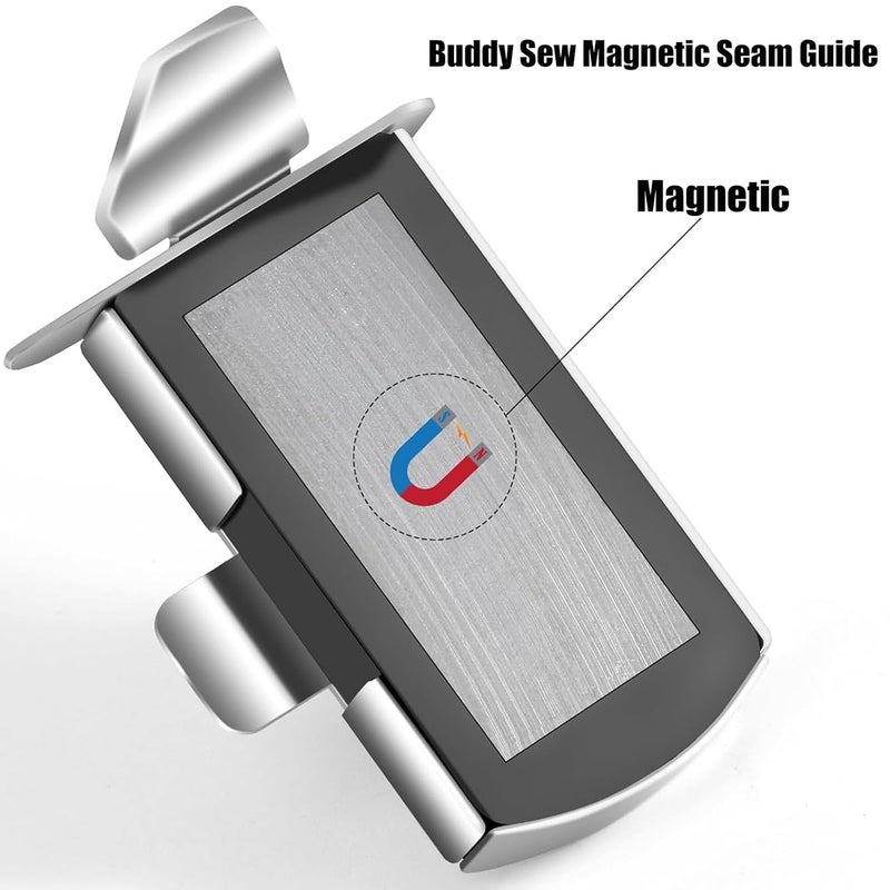 klarako 2pcs Buddy Sew Magnetic Seam Guide, BuddySew Magnetic Seam Guide for Sewing Machine, Universal Sewing Machine Attachments - Image 4