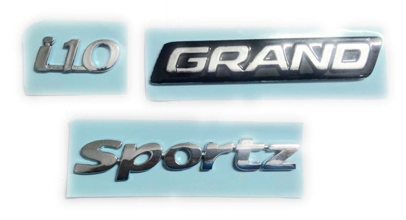 Spedy Car Emblem for CAR Badge Emblem Monogram/Logo/Decals/Wraps/Sticker /3D for Hyundai Grand i10 i-10 Grand Rear Side 3Pc Logosn523 - Image 3
