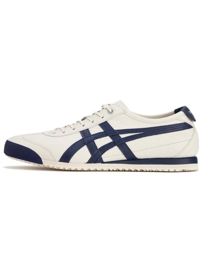 Onitsuka Tiger Mexico 66 Sd Low Top Shoes Beige/Navy Blue For Women/Men/Students - Image 1